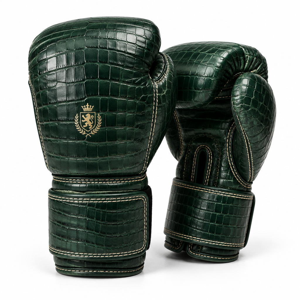 Croc-Embossed Boxing Gloves