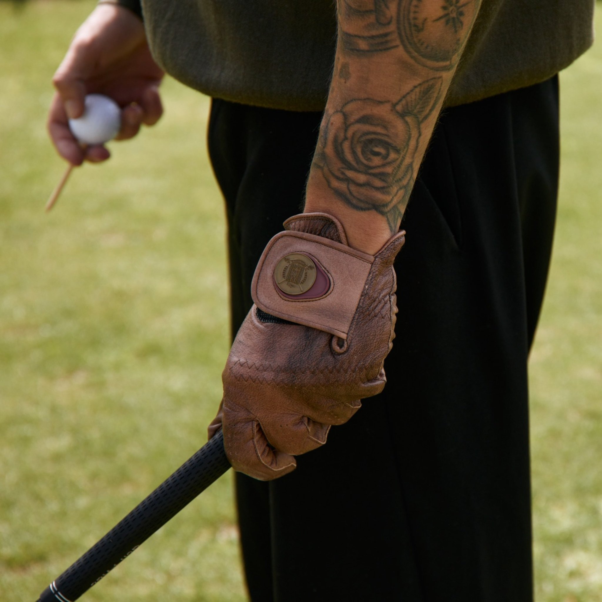 Premium Cabretta Ball Marker Golf Gloves