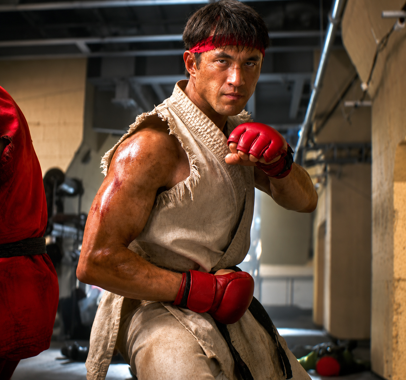 Premium Leather MMA Gloves for Street Fighter Movie