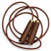Luxury Timber & Leather Jump Rope