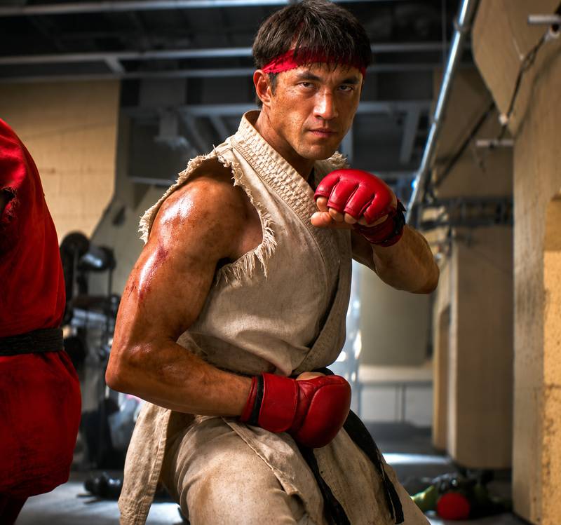 Premium Leather MMA Gloves for Street Fighter Movie