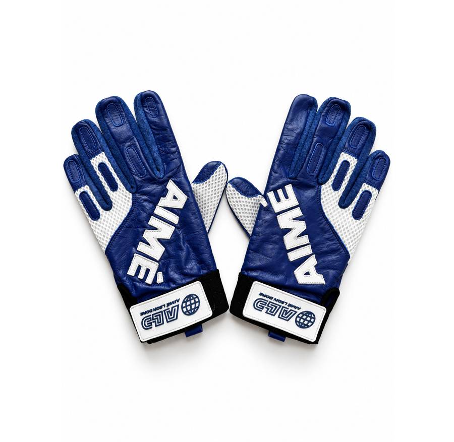 Premium leather moto gloves with custom detailing
